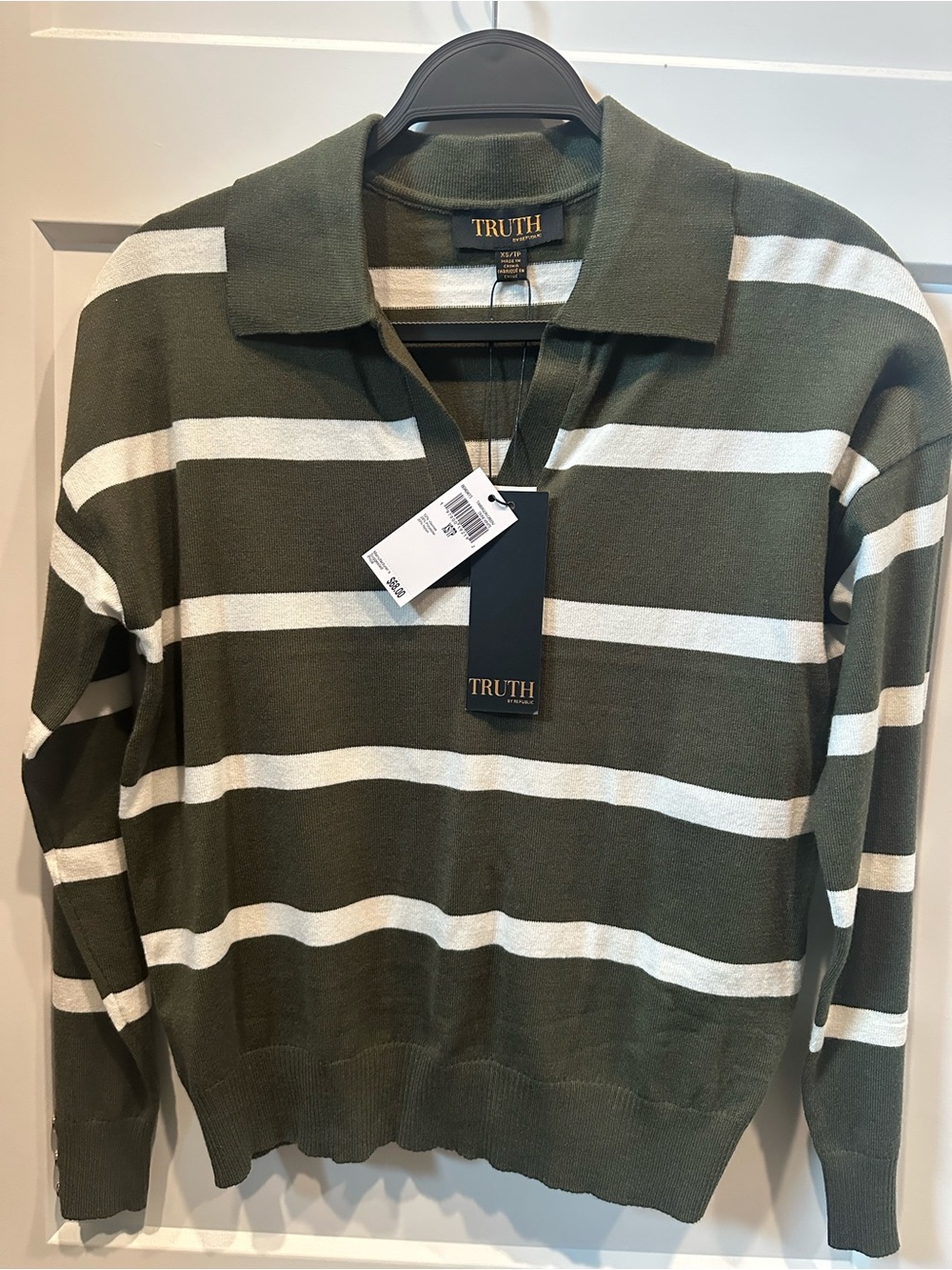 NWT Truth by republic sweater sz XS